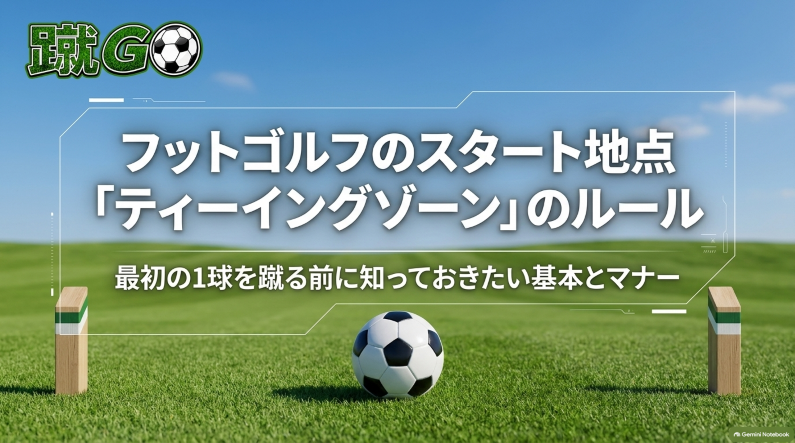 フットゴルフのスタート地点「ティーイングゾーン」のルール｜最初の1球を蹴る前に知っておきたい基本とマナー