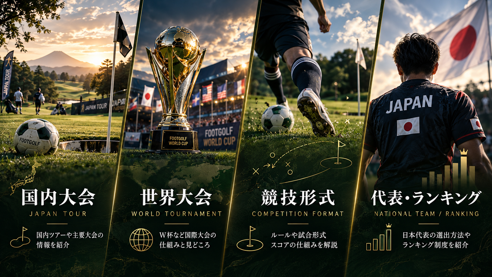 国内大会・世界大会・競技形式・代表とランキング