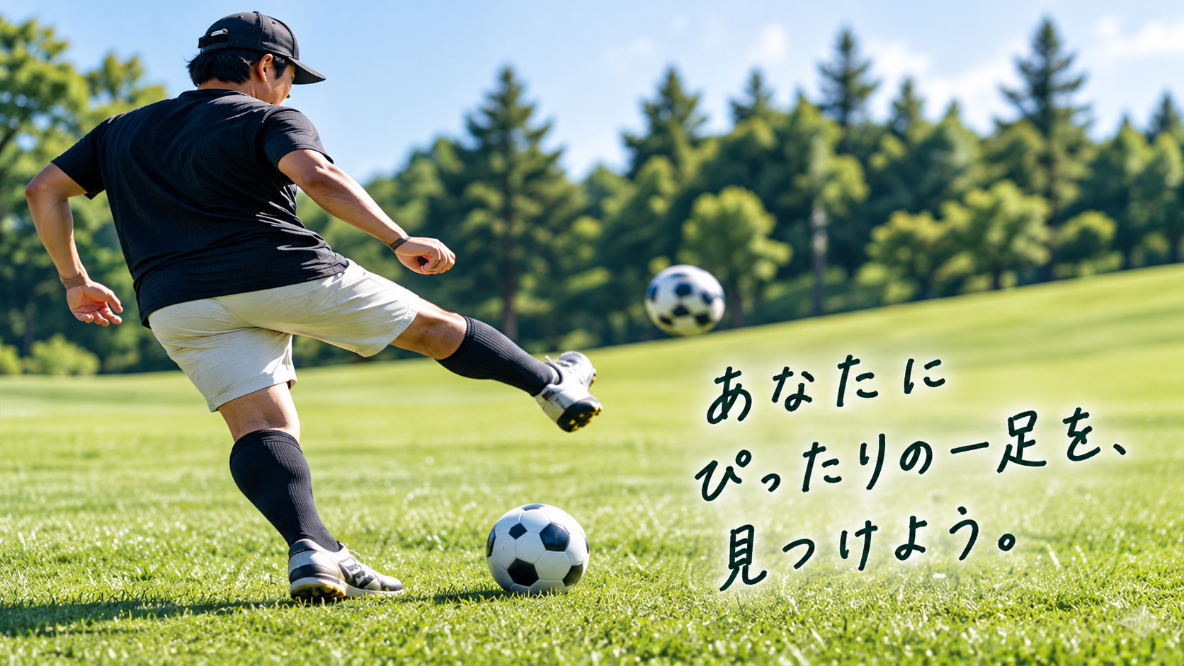 フットゴルフ用品選びのイメージ